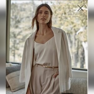 Quince Washable Silk Ivory Cami Size L